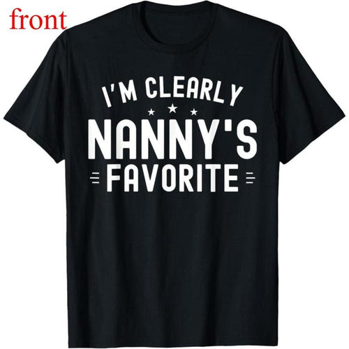 100% Cotton I'm Clearly Nanny's Favorite Grandma Grand Family T-Shirt Hoodie, Sweatshirt | UrbanDripWear.com