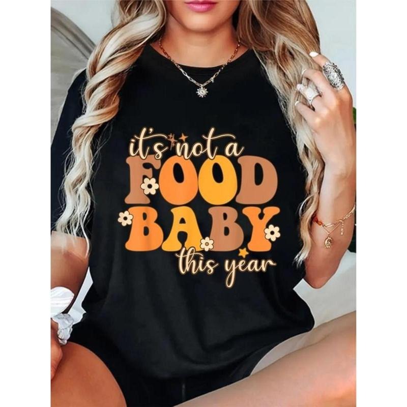 100% Cotton Its Not A Food Baby This Year Thanksgiving Pregnancy T-Shirt style 02 Hoodie, Sweatshirt | UrbanDripWear.com