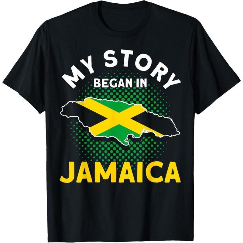 100% Cotton Jamaican Moms Jamaica Lovers My Story Began In Jamaica Pride T-Shirt Hoodie, Sweatshirt | UrbanDripWear.com