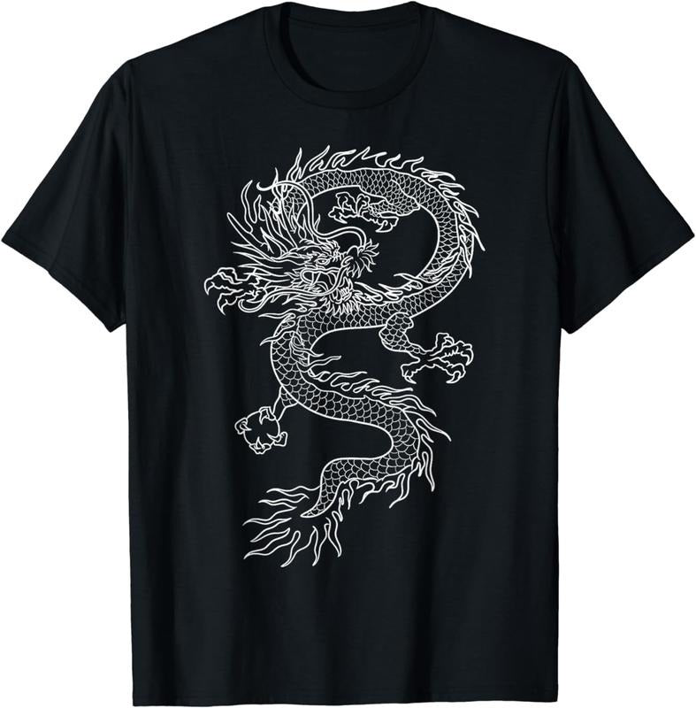 [100% Cotton]Japan Dragon Tattoo Drawing Traditional Japanese Graphic T-Shirt Hoodie, Sweatshirt | UrbanDripWear.com