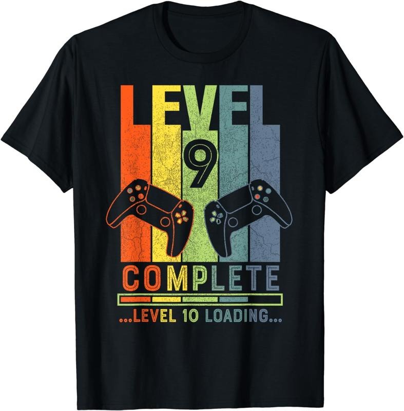 [100% Cotton]Level 9 Complete Gamer Gift 9 Years Wedding Anniversary T-Shirt Hoodie, Sweatshirt | UrbanDripWear.com