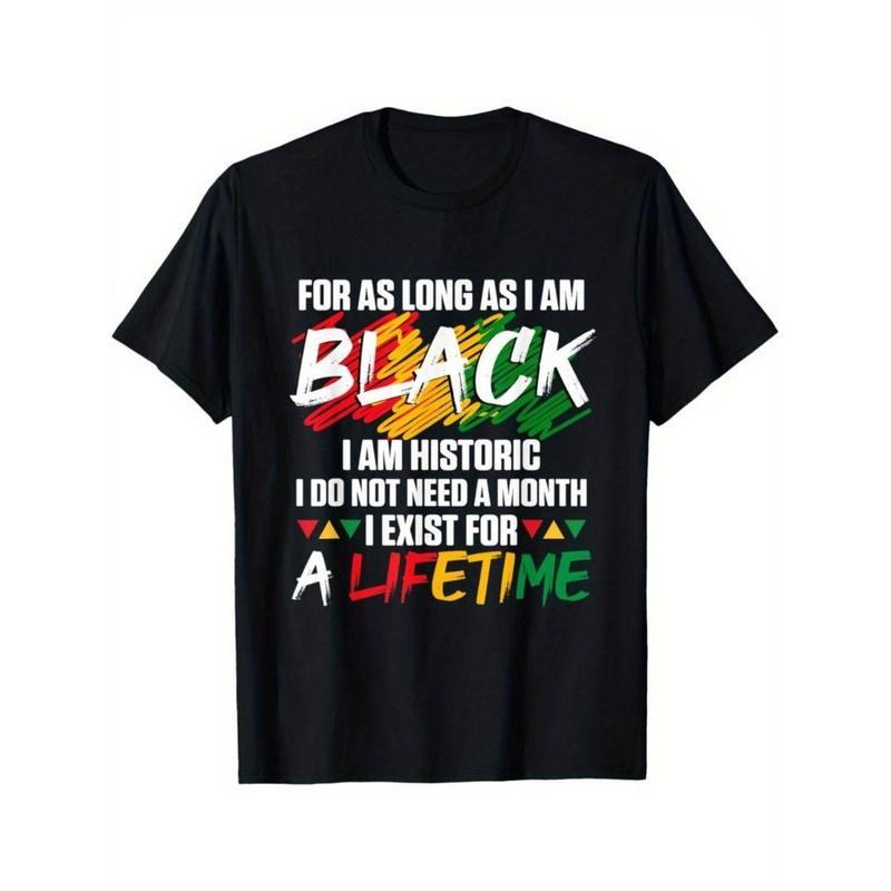 100% Cotton Men's Black History Month Graphic T-Shirt