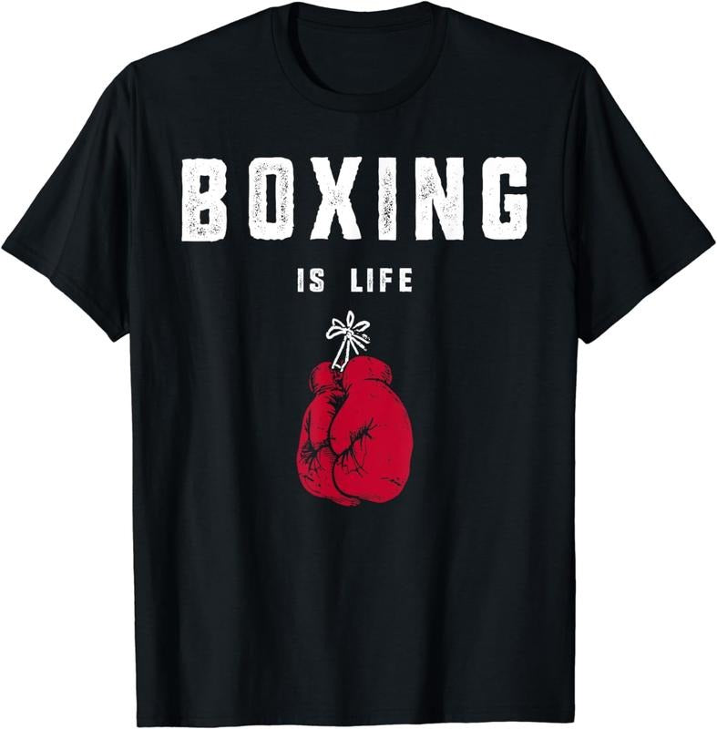 [100% Cotton]Mens Boxing is Life T shirt T-Shirt Hoodie, Sweatshirt | UrbanDripWear.com