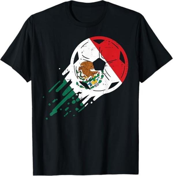 [100% Cotton]Mexico Flag Soccer Ball Mexican Football Fan Men Women Kids T-Shirt Hoodie, Sweatshirt | UrbanDripWear.com