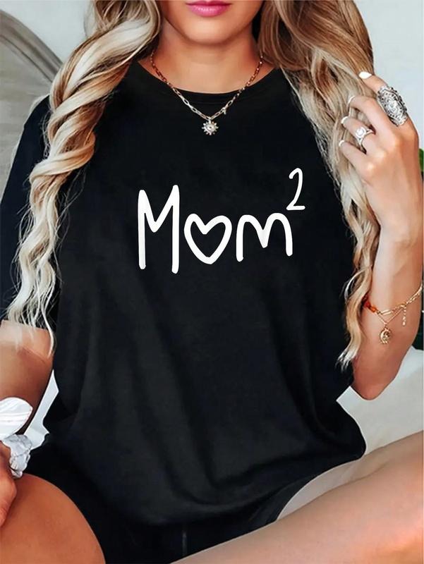 100% Cotton Mom Of Two Mother Day Shirt Mom 2 Squared Mommy Shirt T-Shirt Hoodie, Sweatshirt | UrbanDripWear.com