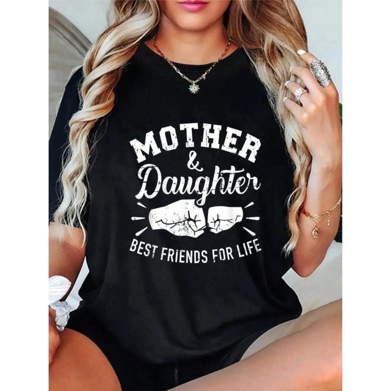100% Cotton Mother And Daughter Best Friends For Life Mom T-Shirt Hoodie, Sweatshirt | UrbanDripWear.com