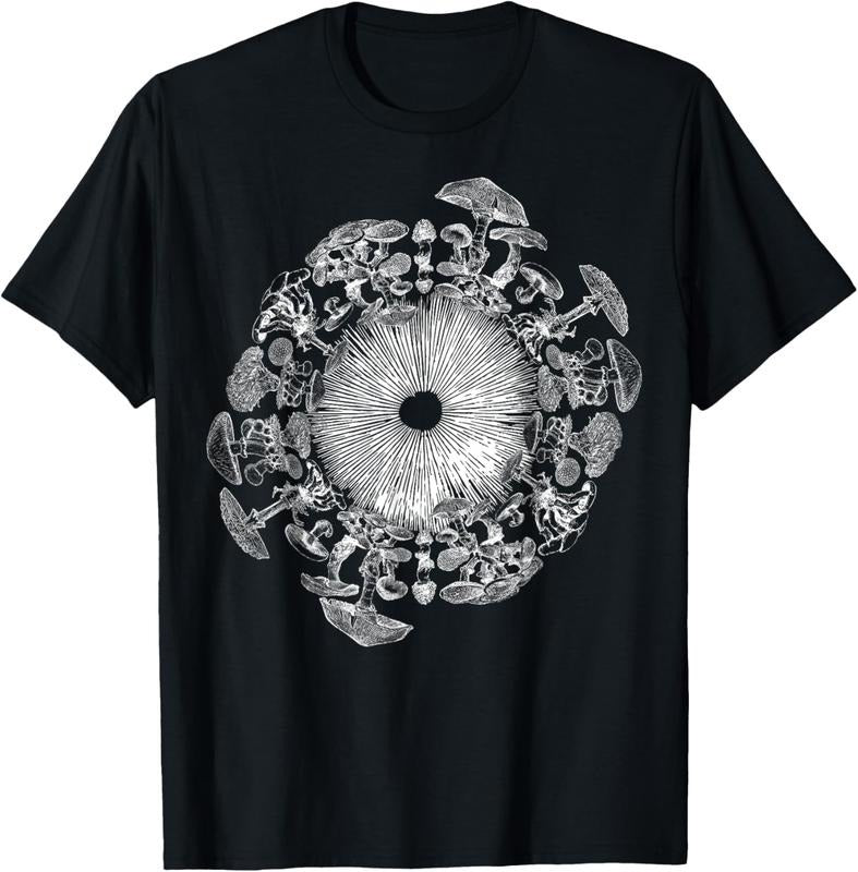 100% Cotton Mushroom Iris Mycology Foraging Mycologist Spore Print T-Shirt Hoodie, Sweatshirt | UrbanDripWear.com