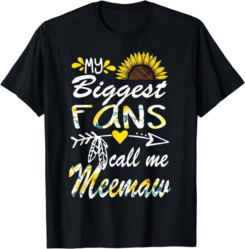 [100% Cotton]My Biggest Fan Call Me Meemaw Grandma Gifts Mothers Day T-Shirt Hoodie, Sweatshirt | UrbanDripWear.com