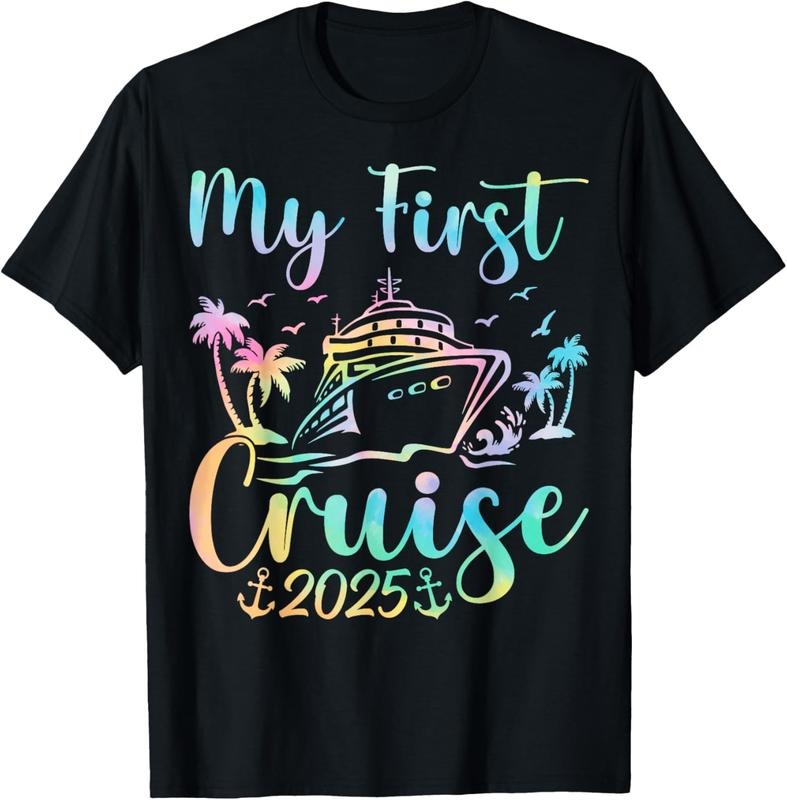 100% Cotton My First Cruise 2025 Trip Vacation Matching Family Ship T-Shirt Hoodie, Sweatshirt | UrbanDripWear.com