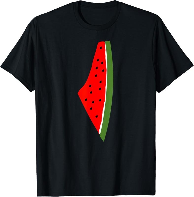 100% Cotton Palestine Watermelon Map T-Shirt Hoodie, Sweatshirt | UrbanDripWear.com