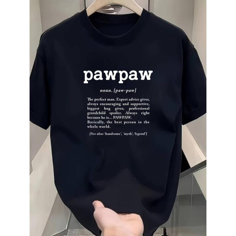 100% Cotton Pawpaw Definition T-Shirt - Black, Round Neck, Short Sleeve Comfy Menswear Hoodie, Sweatshirt | UrbanDripWear.com