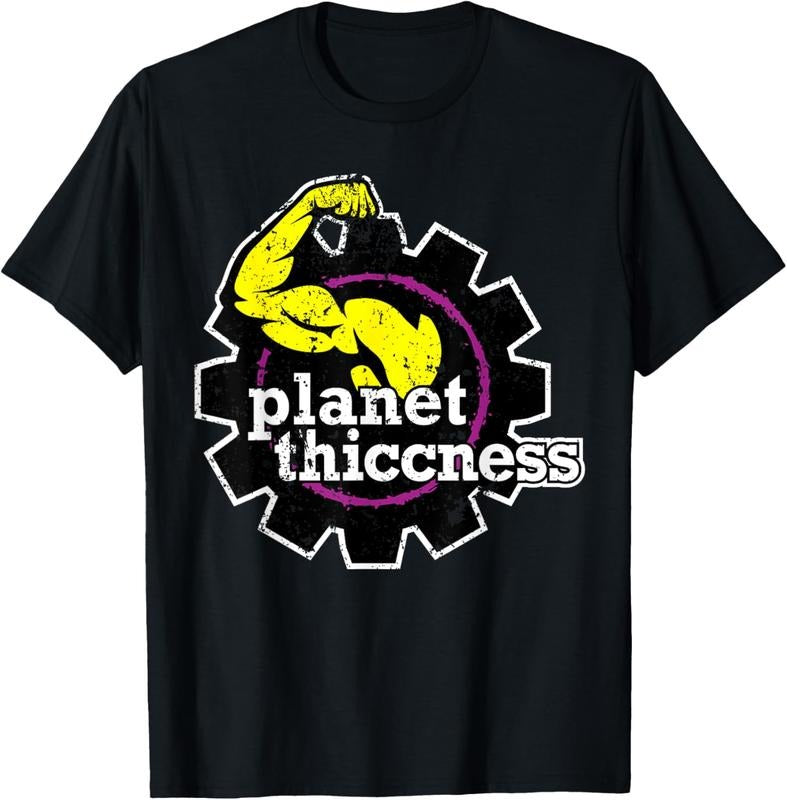 100% Cotton Planet Thiccness Gym Thickness Funny Joke Workout Lover T-Shirt Hoodie, Sweatshirt | UrbanDripWear.com