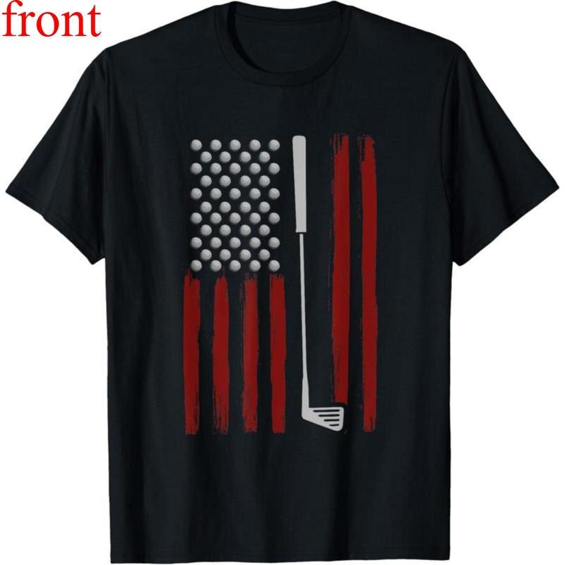 100% Cotton Retro American Flag Golf Golfer Funny Golf Club Golfing T-Shirt Hoodie, Sweatshirt | UrbanDripWear.com