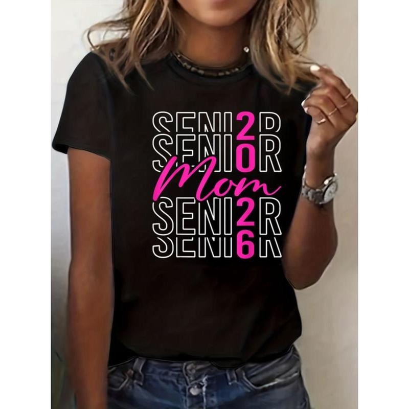 100% Cotton Senior Mom Class Of 2026 Senior Mama 2026 Graduation 2026 T-Shirt Hoodie, Sweatshirt | UrbanDripWear.com