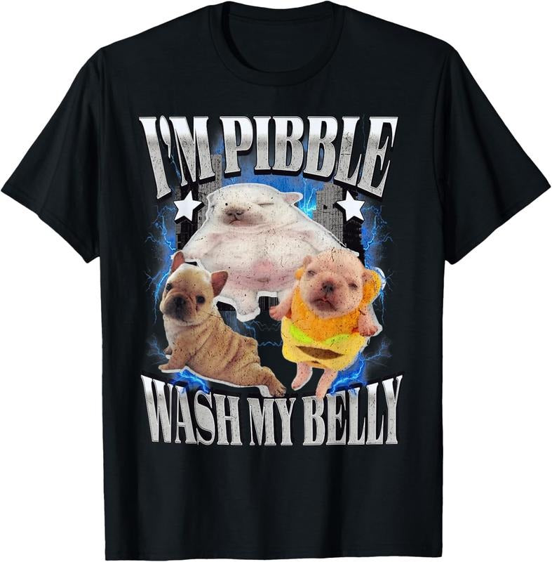 100% Cotton Silly Meme pibble Meme wash My Belly Clean My Belly Meme T-Shirt Hoodie, Sweatshirt | UrbanDripWear.com