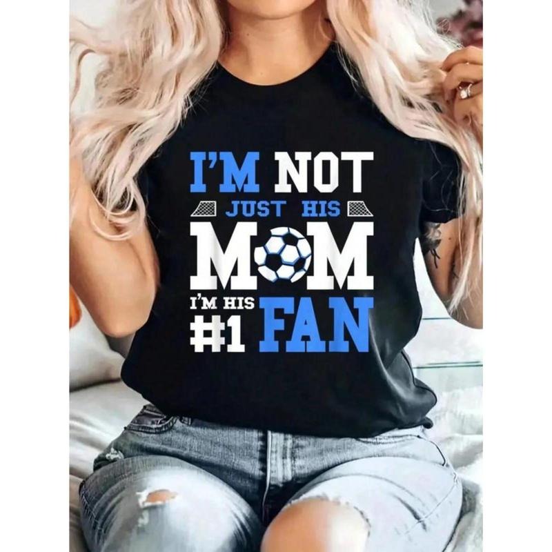 100% Cotton Soccer Mother Number 1 Fan - Soccer Mom T-Shirt graphic shirt women Hoodie, Sweatshirt | UrbanDripWear.com