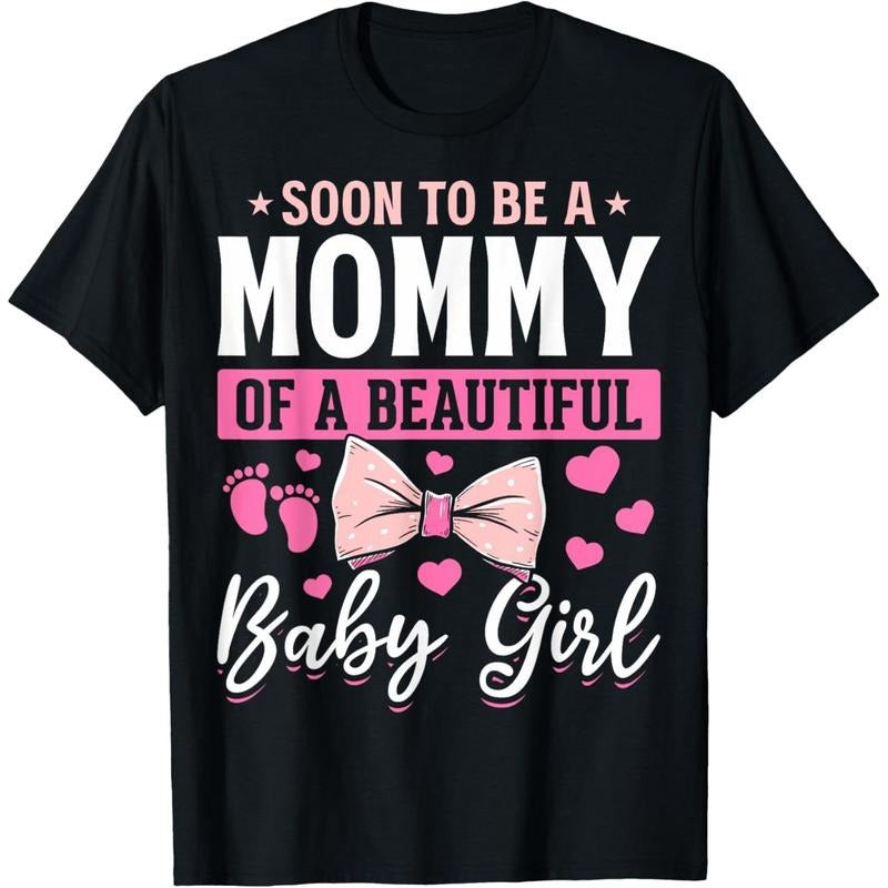 100% Cotton Soon To Be A Mommy Baby Girl Mom To Be Girl Mommy Baby Girl T-Shirt Hoodie, Sweatshirt | UrbanDripWear.com