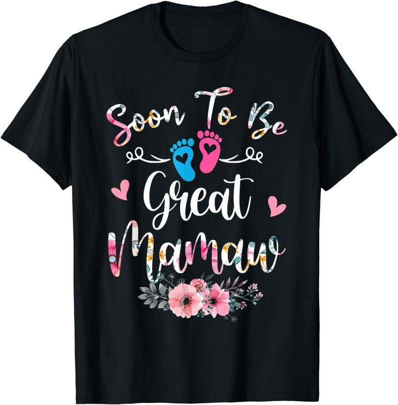 [100% Cotton]Soon To Be Great Mamaw Flower T-Shirt Hoodie, Sweatshirt | UrbanDripWear.com