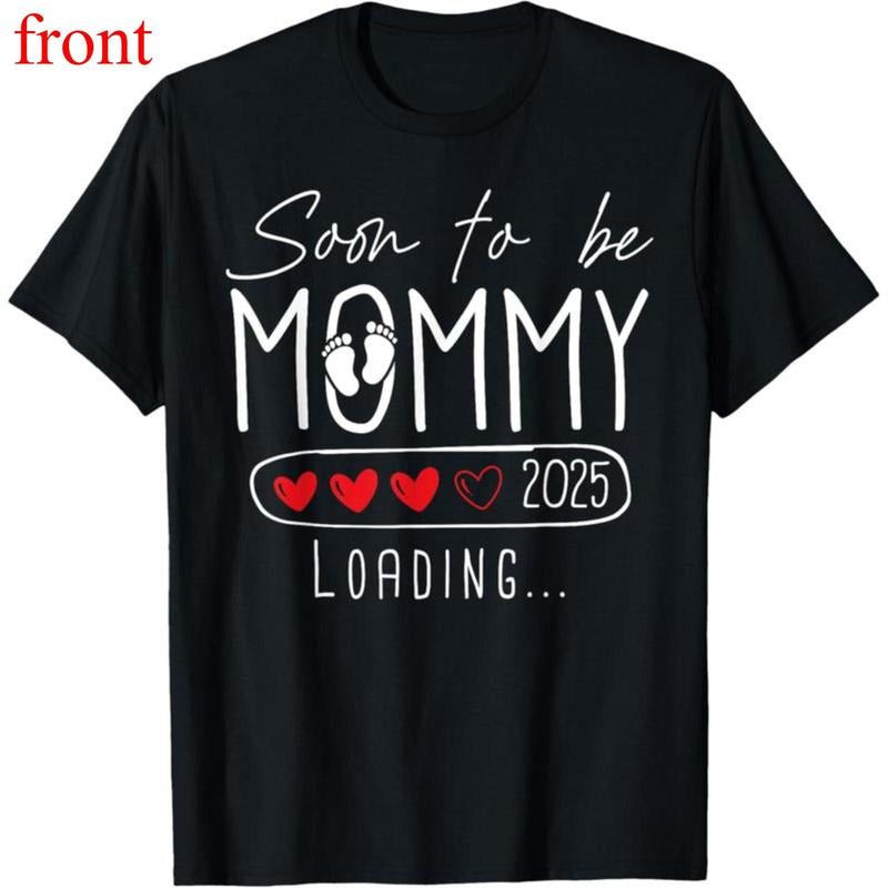 100% Cotton Soon To be Mommy 2025 Mom Est 2025 Loading Promoted to Mommy T-Shirt Hoodie, Sweatshirt | UrbanDripWear.com
