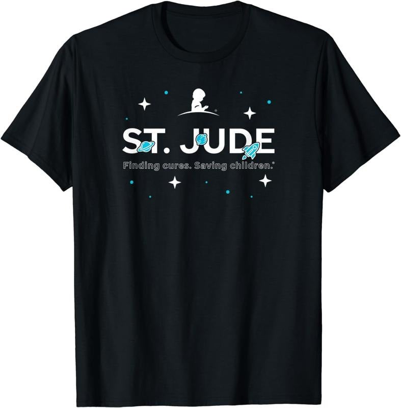 [100% Cotton]St. Jude Children's Research Hospital Space T-Shirt Hoodie, Sweatshirt | UrbanDripWear.com