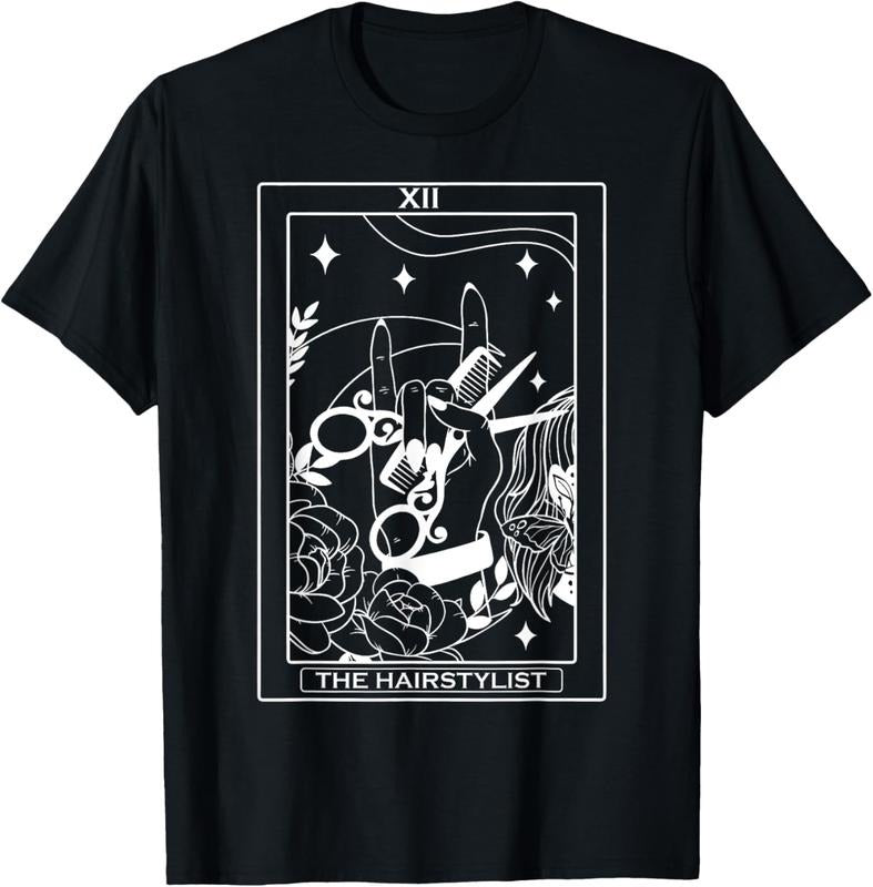 100% Cotton The Hairstylist Tarot Card Hairdresser Salon Hair Stylist T-Shirt Hoodie, Sweatshirt | UrbanDripWear.com