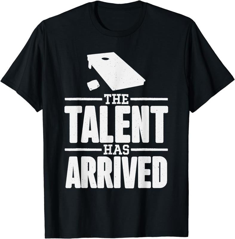 [100% Cotton]The Talent Has Arrived, Funny Cornhole Men Cornhole Grandpa T-Shirt Hoodie, Sweatshirt | UrbanDripWear.com