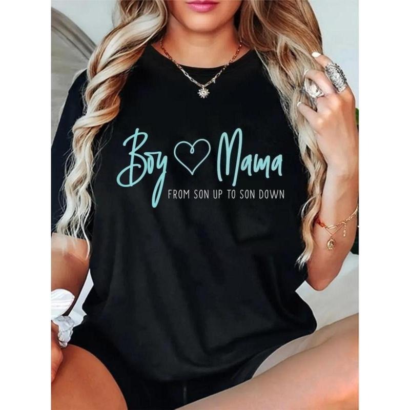 100% Cotton Unisex Boy Mama from son up to son down - Mother Mom T-Shirt Casual Top Hoodie, Sweatshirt | UrbanDripWear.com