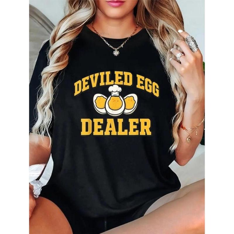 100% Cotton Unisex Funny Thanksgiving Fathers Day Retro Deviled Egg Dealer T-Shirt Hoodie, Sweatshirt | UrbanDripWear.com