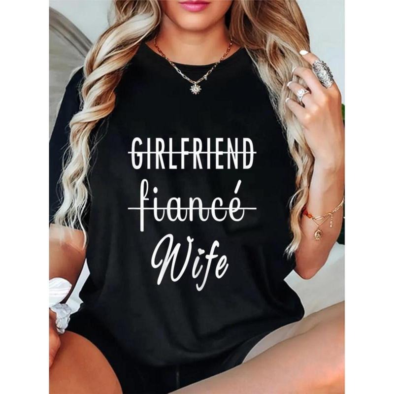 100% Cotton Unisex Girlfriend Fiance Wife I Engagement Couple Marriage T-Shirt T-Shirt Hoodie, Sweatshirt | UrbanDripWear.com