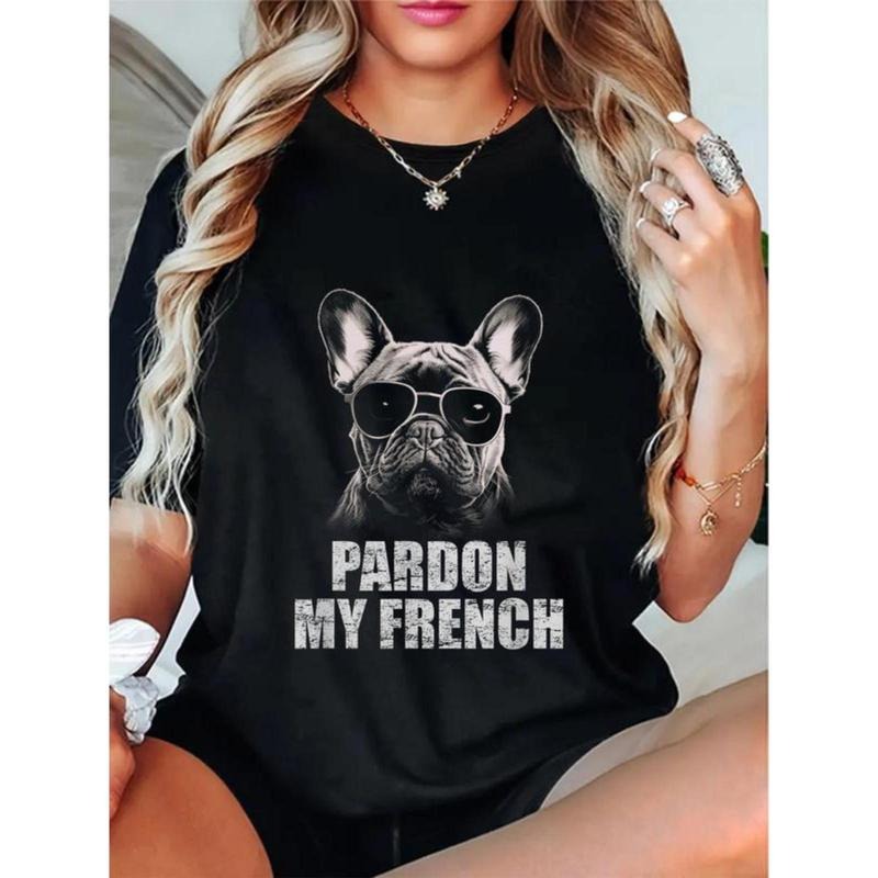 100% Cotton Unisex Pardon My French Bulldog Frenchie Lover T-Shirt Hoodie, Sweatshirt | UrbanDripWear.com