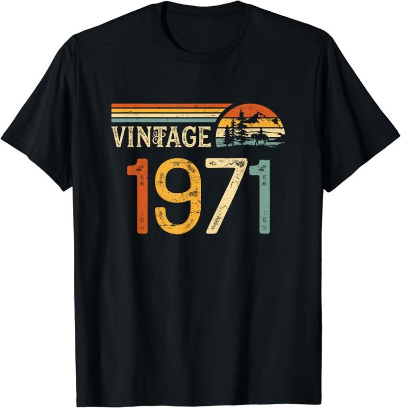 [100% Cotton]Vintage 1971 Birthday Retro T-Shirt Hoodie, Sweatshirt | UrbanDripWear.com
