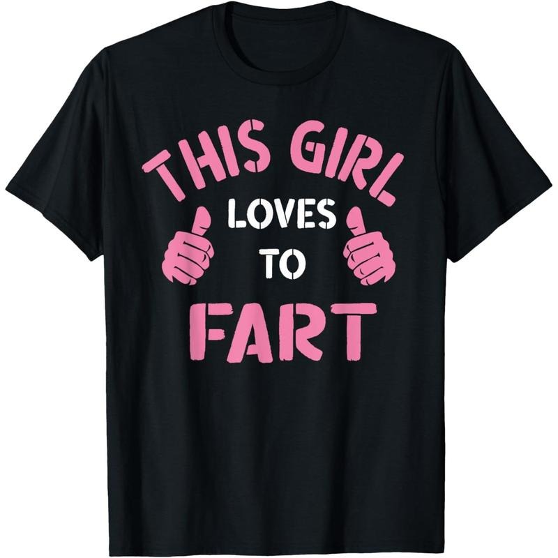 100% Cotton Vintage Funny Sarcastic Saying This Girl Loves To Fart T-Shirt Hoodie, Sweatshirt | UrbanDripWear.com