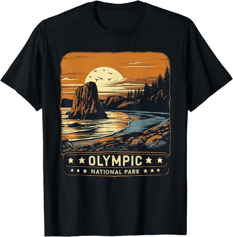 [100% Cotton]Vintage Olympic National Park Shirt Washington Adventure Ret T-Shirt Hoodie, Sweatshirt | UrbanDripWear.com