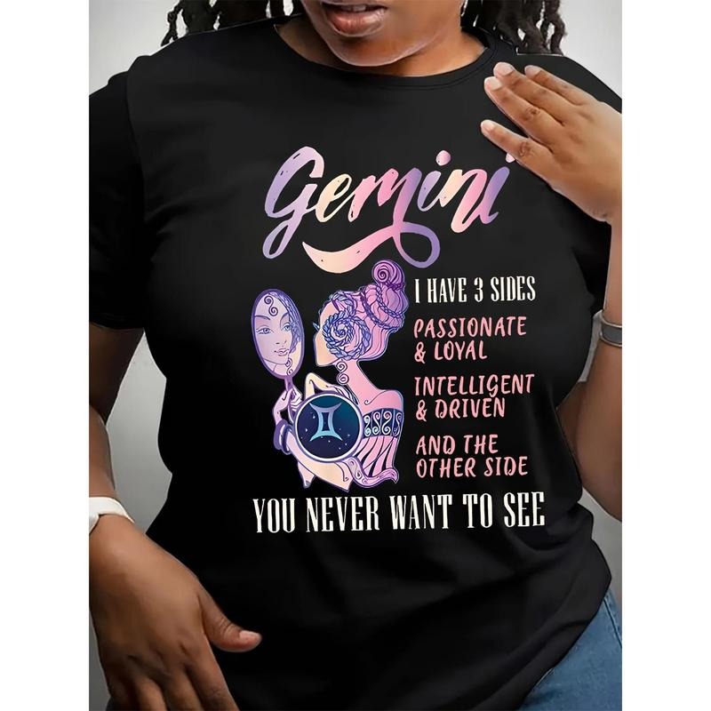 100% Graphic Print Short Sleeve Crew Neck T-Shirt