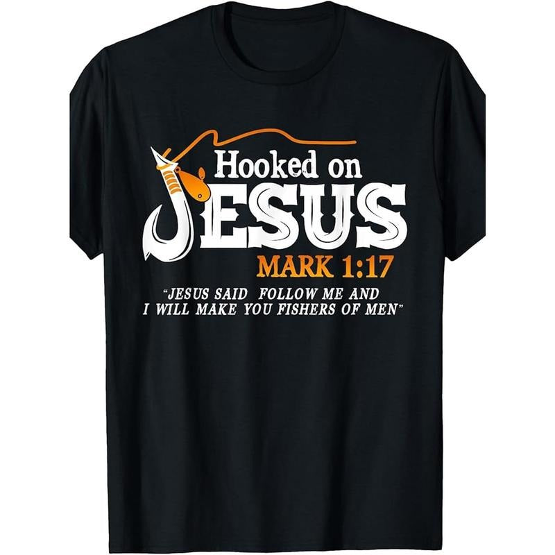 100% Made US Hooked On Jesus Jesus I Will Make You Fishers Of Men T-Shirt Made in USA Hoodie, Sweatshirt | UrbanDripWear.com