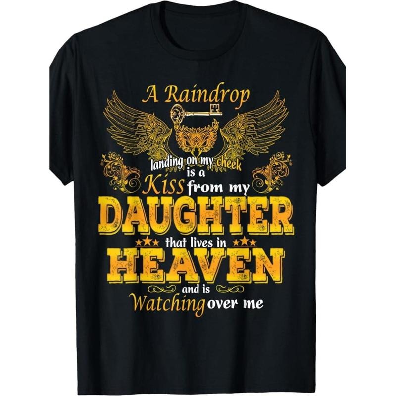 100% Made in USA Memorial Daughter T-Shirt - 180g Cotton Hoodie, Sweatshirt | UrbanDripWear.com