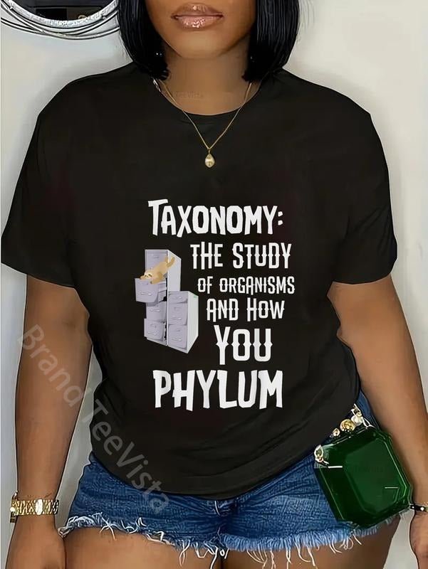 100% cotton Animal Taxonomy Sloth Phylum Pun Funny Science T-shirt T-Shirt women graphic shirts Hoodie, Sweatshirt