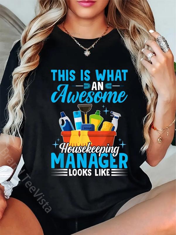 100% cotton Awesome Housekeeping Manager Expert Housekeeper T-Shirt women graphic shirts Hoodie, Sweatshirt