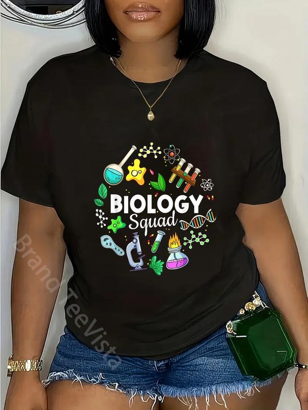 100% cotton Biology Squad Science Teacher Student Biologist Men Women T-Shirt women graphic shirts style 02 Hoodie,...