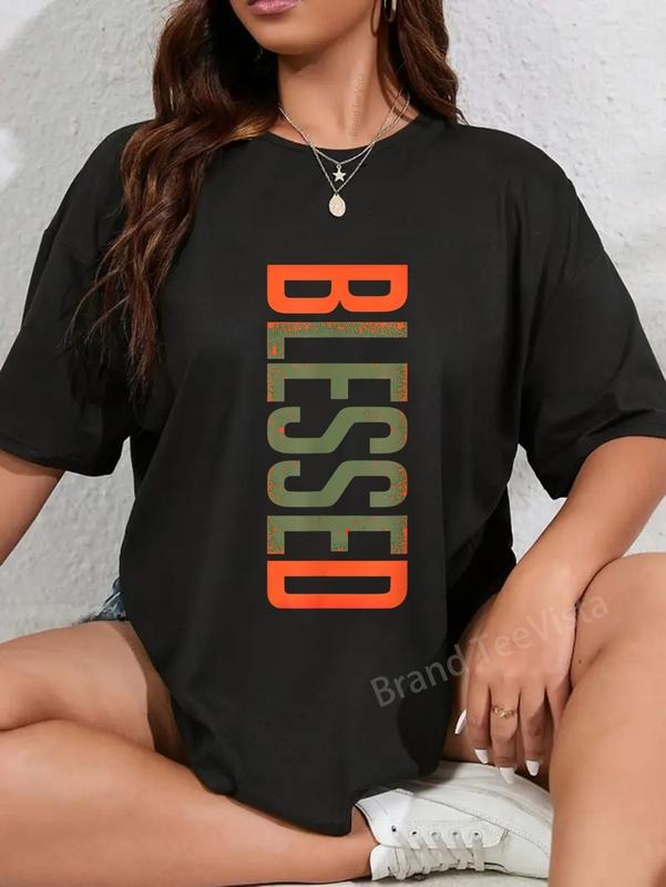 100% cotton Blessed Olive Army Solar Orange Color Match T-Shirt women graphic shirts Hoodie, Sweatshirt | UrbanDripWear.com