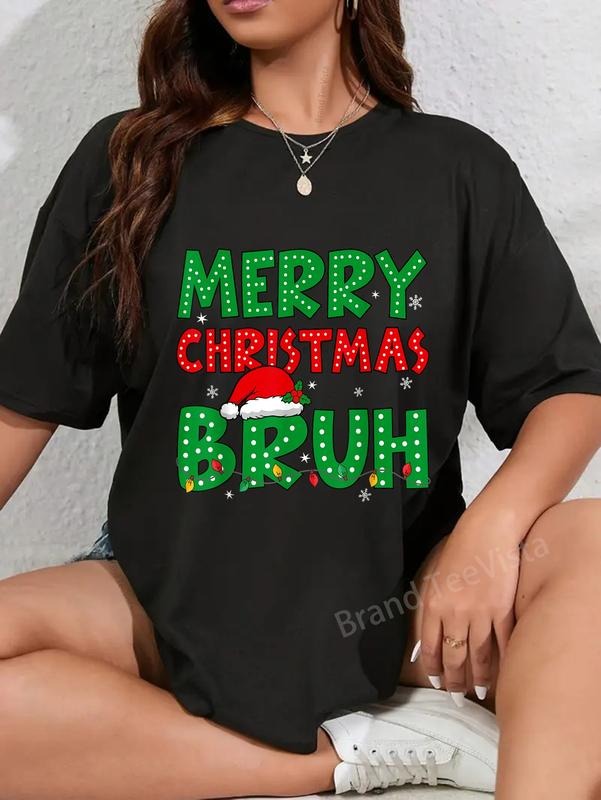 100% cotton Bruh Meme Funny Saying Bro Greeting Teens Boys Men Christmas T-Shirt women graphic shirts Hoodie, Sweatshirt