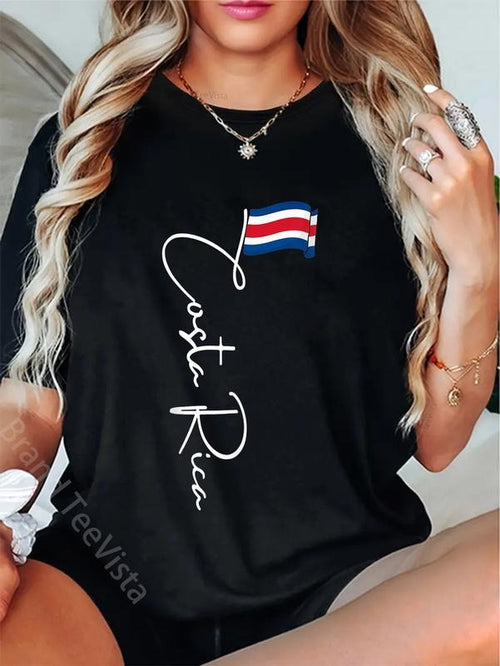 100% cotton Costa Rica Flag Vacation Tropical Pura Vida Costa Rica T-Shirt women graphic shirts Hoodie, Sweatshirt