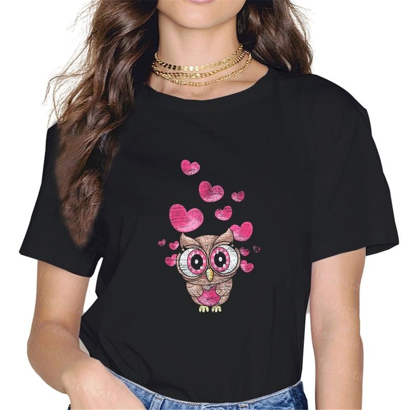 100% cotton Cute Bird Women Girls Owl T-Shirt women graphic shirts Hoodie, Sweatshirt | UrbanDripWear.com