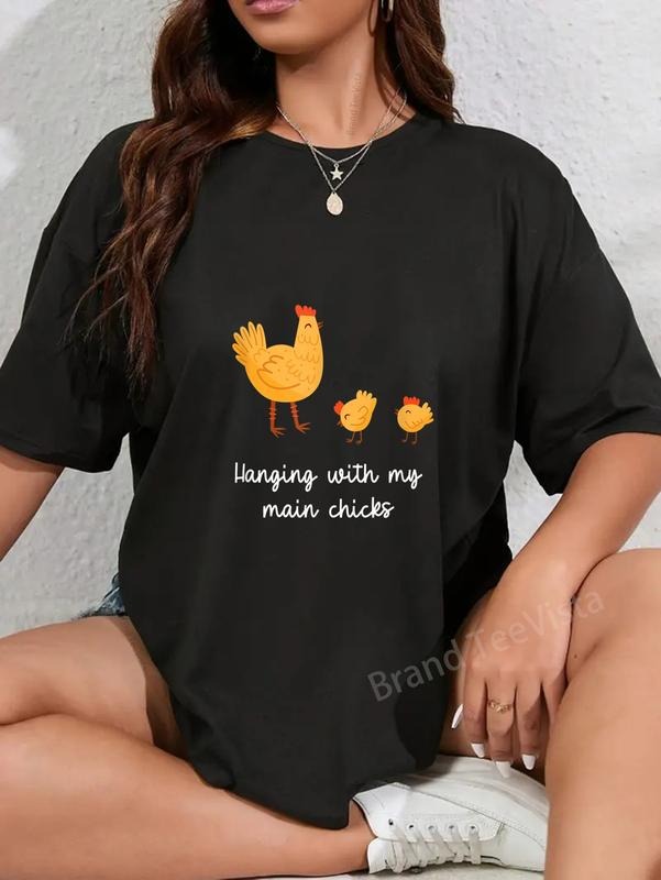 100% cotton Cute backyard chickens hanging with my chicks T-Shirt women graphic shirts Hoodie, Sweatshirt | UrbanDripWear.com