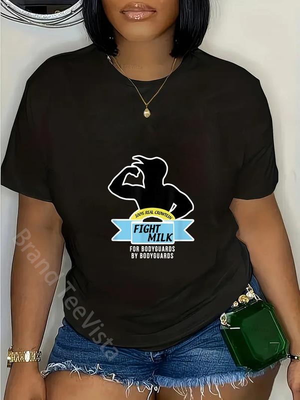 100% cotton Fight Milk T-Shirt women graphic shirts Hoodie, Sweatshirt | UrbanDripWear.com