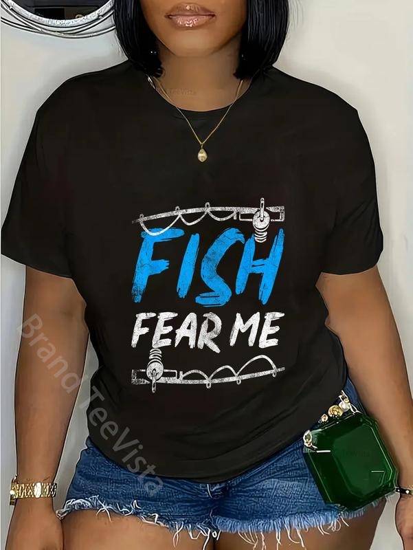 100% cotton Fish Fear Me Fish T-Shirt women graphic shirts Hoodie, Sweatshirt | UrbanDripWear.com