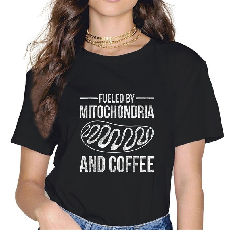 100% cotton Fueled By Mitochondria And Coffee Biology T-Shirt women graphic shirts Hoodie, Sweatshirt | UrbanDripWear.com