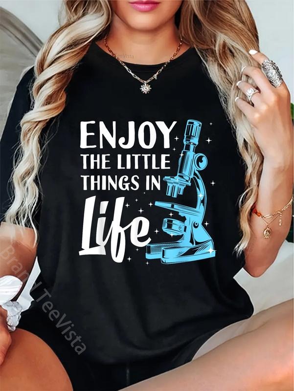 100% cotton Funny Microscope Art For Men Women Biology Nerd Science Lab T-Shirt women graphic shirts Hoodie, Sweatshirt