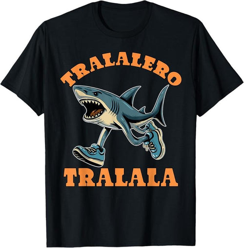 100% cotton Funny Shark Tralalero Tralala Trendy Italian Brainrot Meme T-Shirt women graphic shirts Hoodie, Sweatshirt