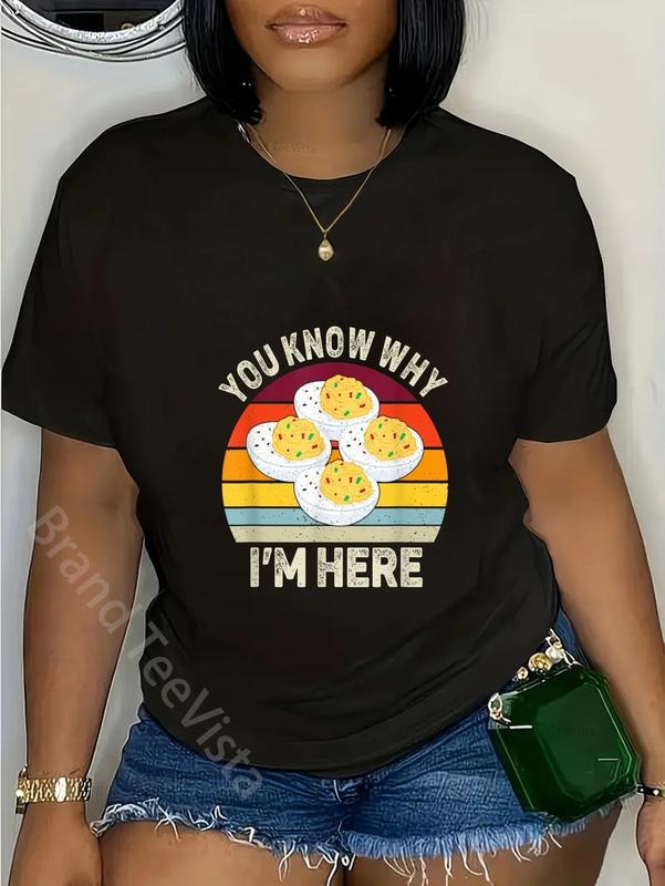100% cotton Funny Thanksgiving Deviled Eggs You Know Why I'm Here T-Shirt women graphic shirts Hoodie, Sweatshirt
